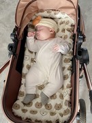 婴儿推车坐垫加厚四季宝宝高景观婴儿车推车垫睡篮棉垫小垫子春秋