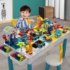儿童兼容乐高积木桌多功能大颗粒男女孩子3益智6拼装玩具2024