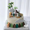 大恐龙蛋糕装饰摆件小树男孩，儿童小恐龙男宝宝周岁生日派对插件