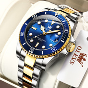 瑞士石英表全自动欧利时手表，男夜光品牌十大男，表防水潮流5885