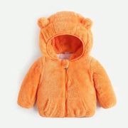 2023秋冬宝宝童装外套加绒加棉男女童棉服婴儿，三层珊瑚绒服装