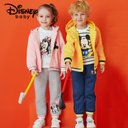 迪士尼童装男女童卫衣套装三件套24春季儿童宝宝衣服外套裤子