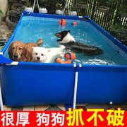 狗狗游泳池超大充气圆形成人y洗澡池儿童游泳戏水池大型家用泳池