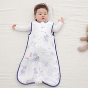 宝宝睡袋纱布无袖背心式，新生儿童防踢被神器婴儿夏天季薄款空调服