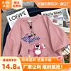 夏季美式卡通短袖t恤女宽松学生半袖，2023年潮牌洋气纯棉上衣体恤