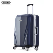 uniwalker纯pc铝框行李箱男万向轮24寸大容量旅行箱学生拉杆