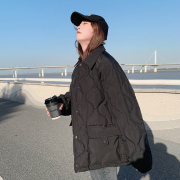 韩系小个子短款羽绒棉衣棉服女秋冬季外套夹棉薄款棉袄2023年