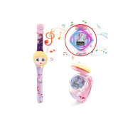 儿童手表kt猫公主女孩幼儿园闪光音乐表可爱卡通小学生玩具电子表