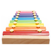 儿童玩具敲琴木制宝宝木琴乐器琴片早教八音手敲益智木质榉木钢质
