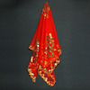 新娘红盖头结婚红头纱，婚庆用品创意亮片，手工纱网盖头结婚用品头饰