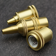 E14小螺口铜灯头爱迪生复古小吊灯波西米亚小台灯座卡灯罩固定环