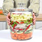 加厚泡菜坛子家用玻璃腌菜罐酸菜坛子茶叶密封罐米缸陈皮储存罐