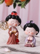 西安文创唐仕女摆件，娃娃创意物中国风家居装饰陕西旅游纪念品