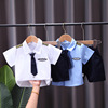 童装男童夏装套装女宝宝短袖，海军短袖套装，两件套中小童婴儿童衣服