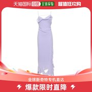 香港直邮Acne Studios 女士褶饰雪纺长款连衣裙