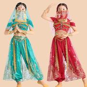 儿童印度舞蹈服装女六一幼儿茉莉，公主裙新疆民族舞合唱表演出服新