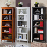 销美式实木书柜置物架组合书架简约收纳欧式落地书橱客厅书房