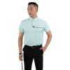 2021男士高尔夫服装运动上衣春季淡蓝色 短袖T恤简约男装