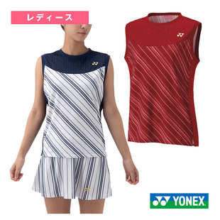 24年春日本YONEX尤尼克斯女士无袖网球羽毛球服透气速干