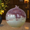 风头瓶钧瓷小口径高档中式客厅，创意插花花瓶桌面瓷器摆件