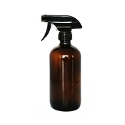 出口德国480ml棕色玻璃喷雾瓶按压稀释瓶家用园艺酒精洗手液喷壶