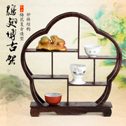 红木架子小博古架鸡翅，木质茶具茶壶展示架，实木制工艺品摆件底座