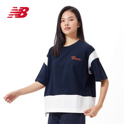 New Balance NB奥莱女士t恤夏季宽松休闲圆领短袖