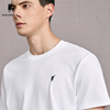 polowalk短袖t恤男2024夏季白色，打底纯色圆领简约时尚男上衣
