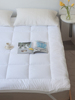 日式简约纯色素白全棉软床垫可折叠秋冬季加厚床褥1.5/1.8m双人床