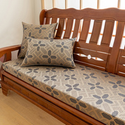 夏天木沙发坐垫软垫老式实木木质海绵垫子加厚防滑凉席沙发坐垫