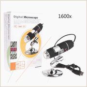 高清1600倍便携电子显微镜，usb三合一工业，美容数码放大镜8led拍照