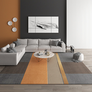 轻奢高级地毯客厅，2024茶几毯沙发客厅，家用地毯极简卧室垫地垫