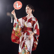 日本和服樱花正装和服套装，组合舞台表演服cospaly民族服装演