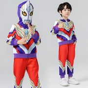 特利迦奥特曼衣服春装男童2024套装小男孩春秋季儿童演出服装