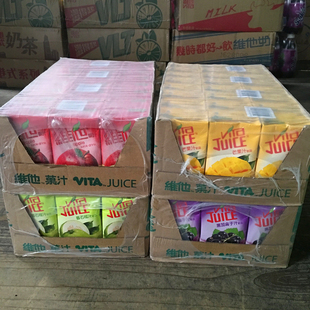 广东香港vita进口维他芒果汁整箱24盒装港式果汁新货港版