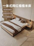 毕斐尔板式床榻榻米储物床，1.8米现代简约北欧床民宿双人床日式床