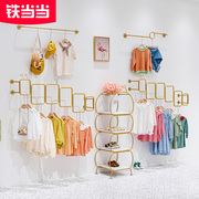童装店展示架上墙壁挂式陈列衣架服装店创意多层鞋包架落地式货架
