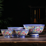 碗碟套装家用陶瓷米饭碗单个景德镇骨瓷创意仿古碗寿碗大汤碗面碗
