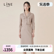 line冬季职业ol假两件高级感气质韩版连衣裙nwopni1000