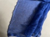 宝蓝色潮丝绉布料轻薄蓬松雪纺纱，化纤面料夏季连衣裙衬衫面料