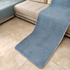 沙发垫冬季防滑短毛绒布艺皮沙发坐垫四季通用实木纯色沙发座垫子