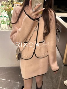 rixoexit法式2023秋冬小香风，针织套装裙女高级感时尚名媛穿搭