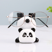 创意可爱熊猫眼镜架摆件家用眼镜收纳架眼镜店柜台装饰道具展示架