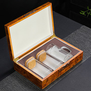 绿茶包装盒太平猴魁礼盒陈皮，通用空盒玻璃，竹密封盖茶叶罐木盒