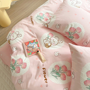 纯棉儿童卡通床笠款式，四件套1.2米1.5m床，被套床罩全棉1.8床上用品