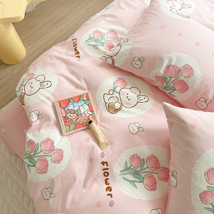 纯棉儿童卡通床笠款式四件套1.2米1.5m床被套，床罩全棉1.8床上用品