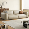 布雷尔豆腐块沙发直排客厅，奶油风猫抓布艺，沙发意式极简小户型组合