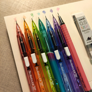 日本Pentel派通学生自动铅笔PD105T侧按式自动铅笔0.5mm铅笔小学生写字书写不易断芯0.7文具糖果色