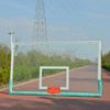 户外标准钢化玻璃篮球板室外挂式成人篮球架篮板铝合金包边不生锈