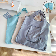 出口防水可折叠便携式大容量手提袋时尚简约购物袋结实超市环保袋